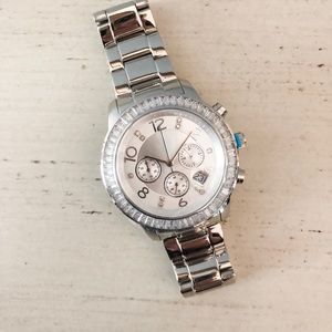 Stainless Steel and CZ Silpada Watch
